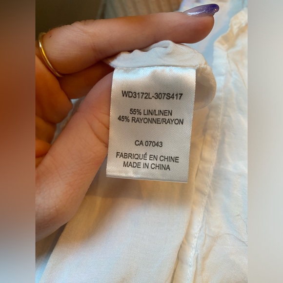 Pastel Linen flowy Summer Dress - Picture 7 of 7